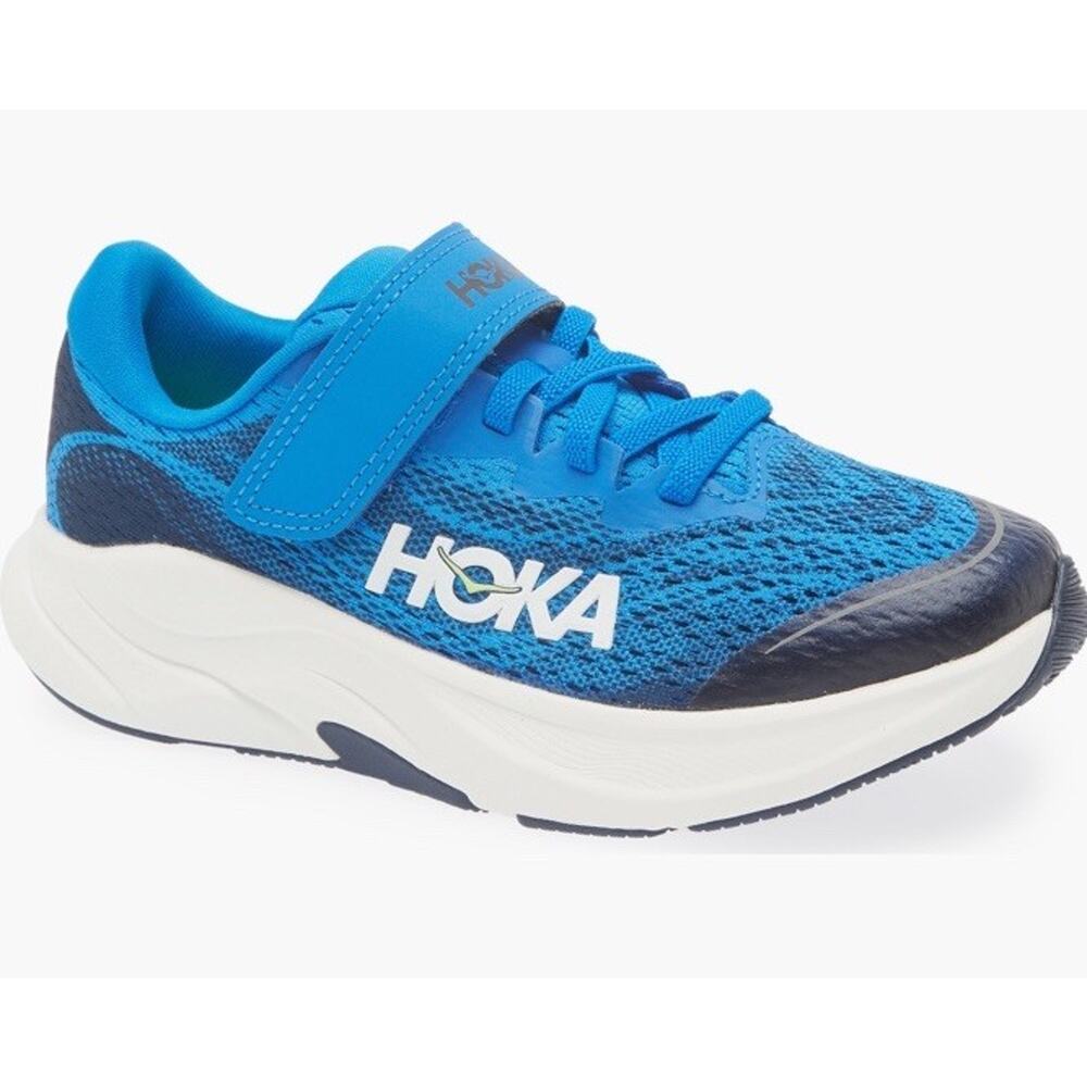 HOKA Kids' Rincon 4 Running Sneaker Navy/cobalt Big Kids Sz 2 Youth
